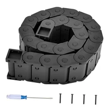 1Pcs Plastic Drag Chain Cable Carrier, 25 x 57mm Cable Chain 39.37'' 25×57 mm