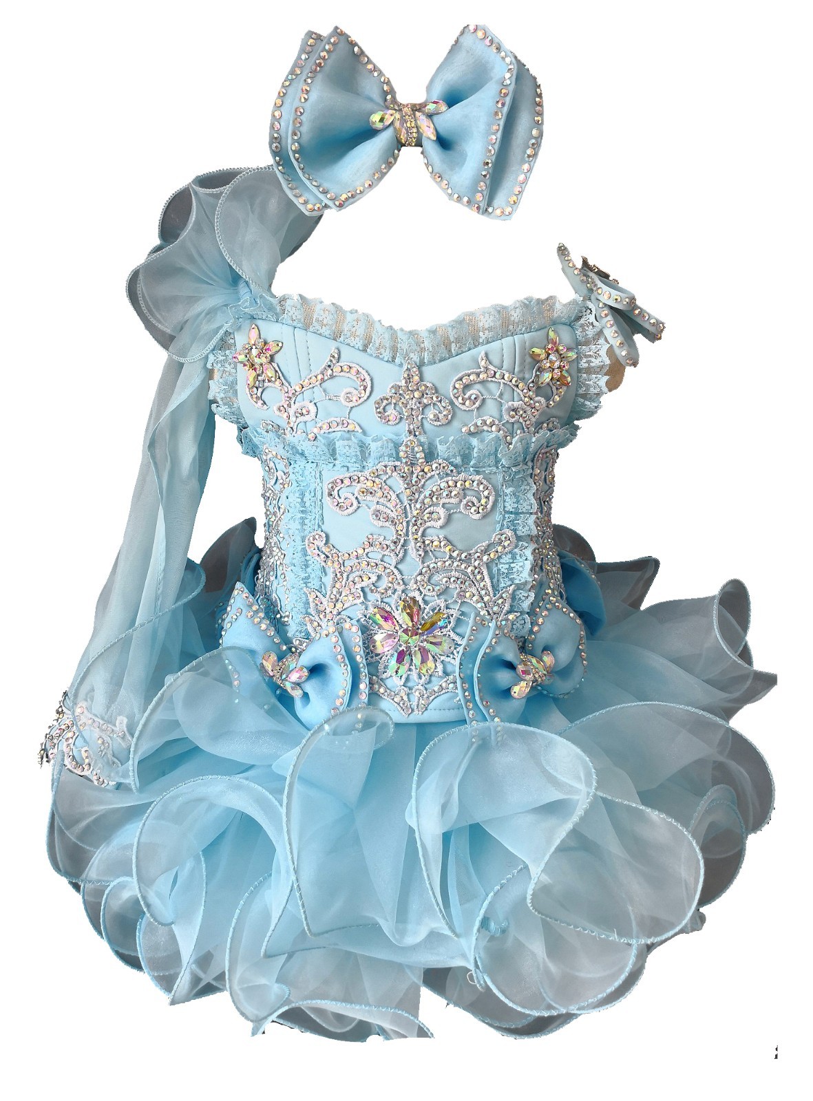 Jenniferwu G011 Infant Toddler Baby Newborn Little Girl's Pageant Party Dress