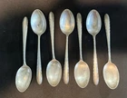 Towle Silver Flutes Pattern Sterling Silver Spoons 7 total