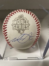 Wade Davis 2015 World Series Rawlings Baseball Kansas City Royals Signed
