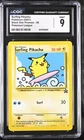 CGC 9 MINT Surfing Pikachu 28 Pokemon League Black Star Promos Pokemon Card