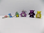 Pokemon Nintendo Lot Of 5 1999 Burger King Keychains Plastic 2"-2.5"
