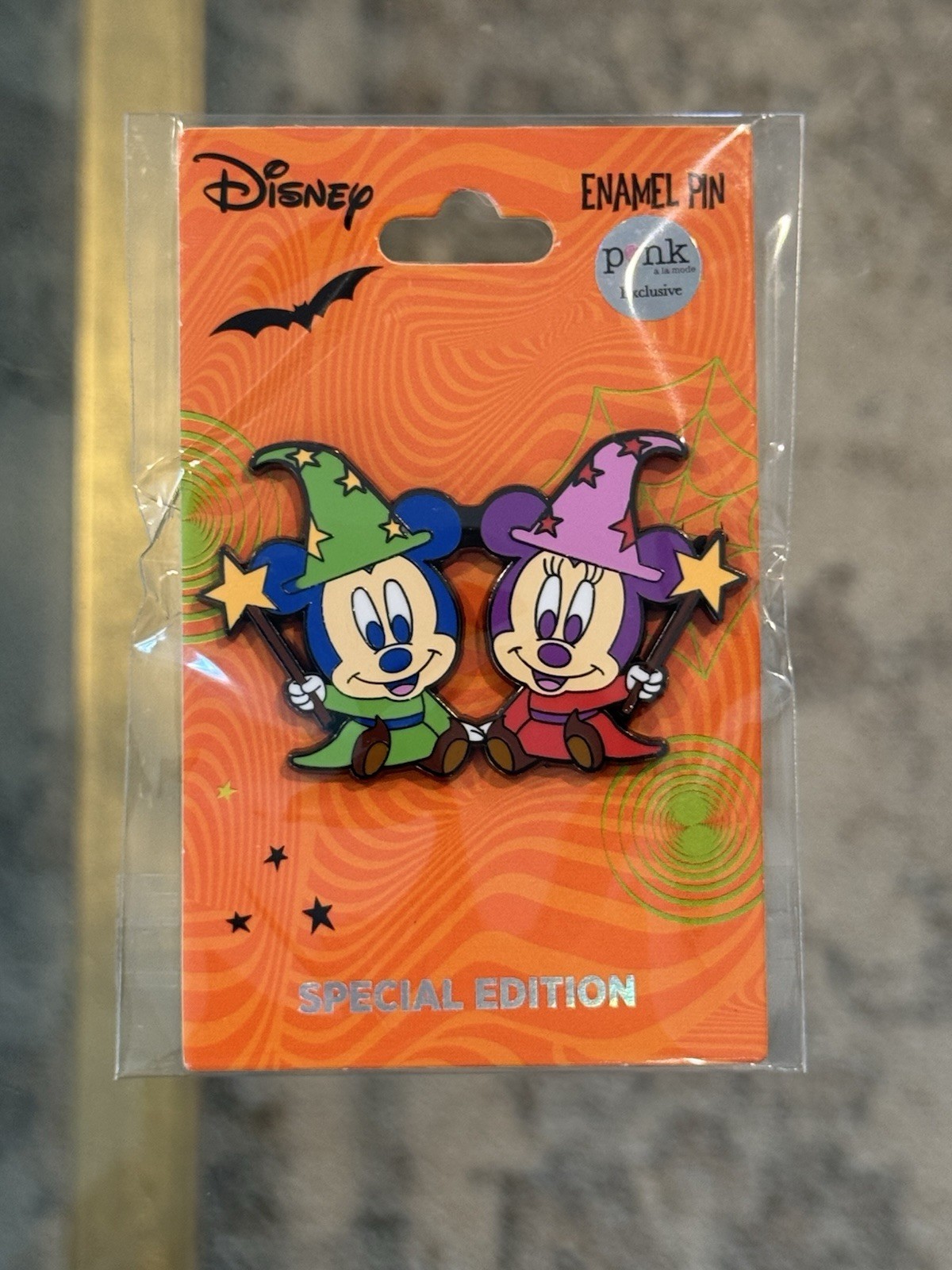 Disney PALM Baby Mickey & Minnie Halloween Pin LE 300 UNRELEASED Exclusive