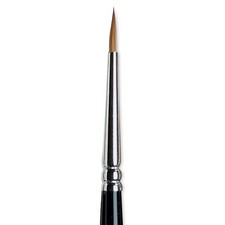 Winsor  Newton Series 7 Kolinsky Sable Brush, Round SH 1, Black