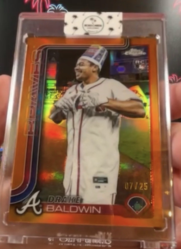 2025 Topps Chrome Update Drake Baldwin USC96 Image Variation Orange /25 SSP