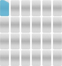 24 Pack Adhesive Metal Plates for Magnetic Mount 2.8x1.4in Metal Strips for
