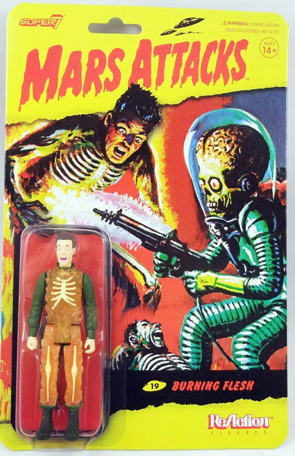 Mars Attacks Super7 ReAction figurine collector Burning Flesh