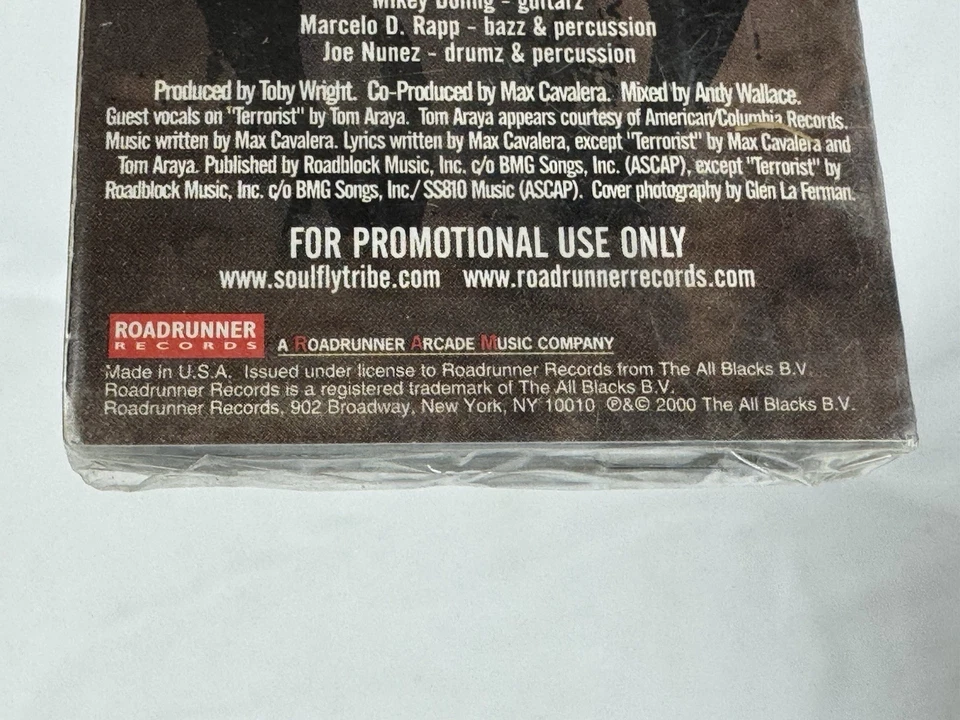 Soulfly - Back To The Primitive [2000, Cassette Single] Promo - Image 4 of 4