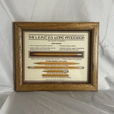 Vintage 1984 Pencil LEAD 2.5" Word Processor Frame Display - (HECTOR SANCHEZ)