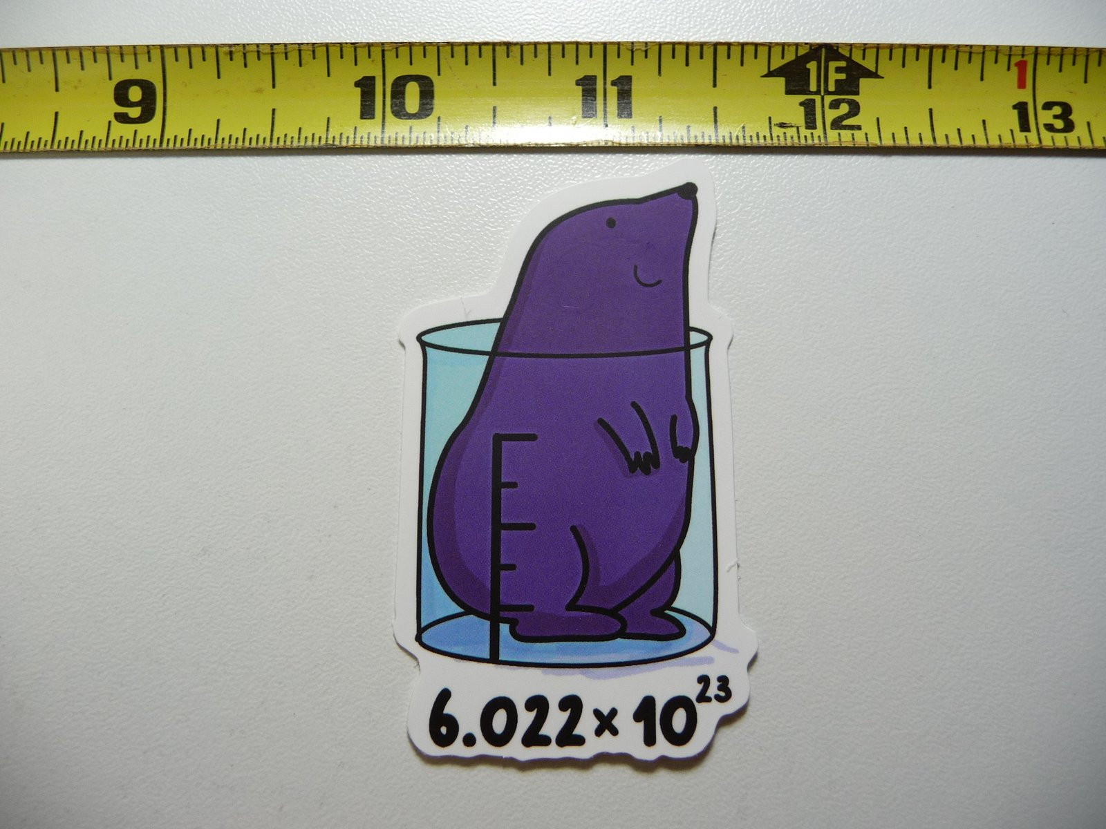 Funny Mole in Liter Decal Sticker for School College Teaching Chemistry Humor