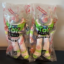 Vintage 1995 Burger King BUZZ LIGHTYEAR Sealed Lot of TWO 2 Toy Story 11" Toys