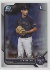2022 Bowman Draft Chrome Refractor Jackson Cox #BDC-174 0lt3