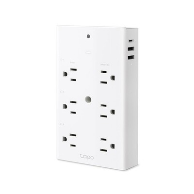 Tapo Smart Plug Outlet Extender, P306, 3 Individual Outlets White