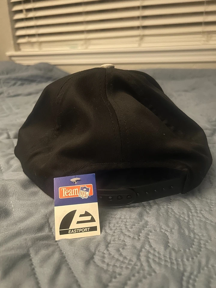 Vintage Los Angeles Raiders Snapback Snapback Mütze schwarz silber Neu mit Etikett - Bild 3 von 3