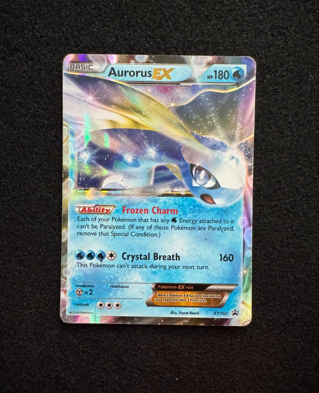 Aurorus EX XY102 XY Holo Pokemon TCG - HP