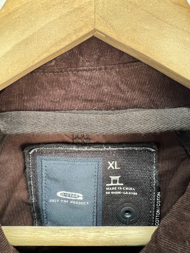 Camisa G-Star Blan Cord Carga Multibolsillo Vintage Chaqueta Para Hombre Talla L - Imagen 4 de 10