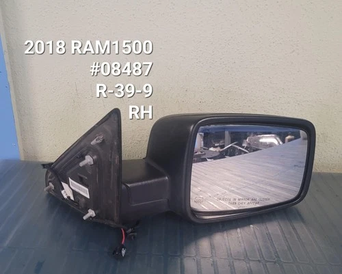 2013 dodge ram1500 door mirror right Power 6x9" black w/o courtesy lamps