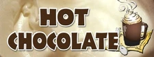 HOT CHOCOLATE DECAL sticker cocoa flavor maker new drinks dutch milk