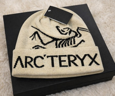 NWT Arc'teryx Bird Word Toque Beanie Begie Void Wool Winter Ski Cap Outdoor