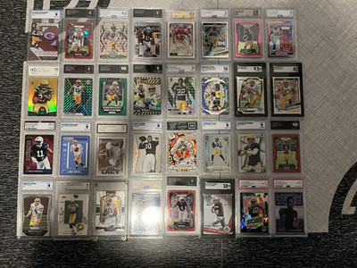 NFL Green Bay Packers Slab Lot - 38 Cards Rodgers Jacobs Parsons Love Adams, ect