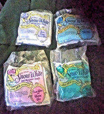 1992 McDonald  s Disney Snow White  the Seven Dwarfs Happy Meal Lot of 4 Sealed