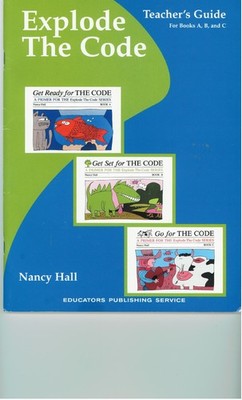 Explode The Code : Teachers Guide for Books, A,B,C - Nancy Hall - Good - See...