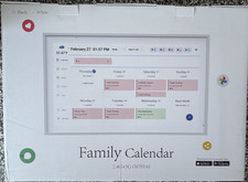 15.6" Smart Digital Family Calendar  WiFi Wall Planner w/ Video Calls  Chores