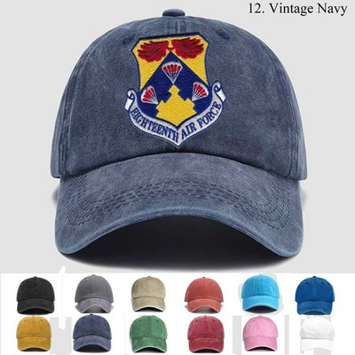 Customized Embroidered Hat Usaf Eighteenth Air Force 18th Donaldson, Trucker Hat