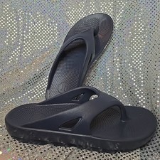 Hurley Men's Injection Step-In Non-Slip Grip Flip Flop Size 10 Navy Blue