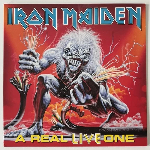 IRON MAIDEN A REAL LIVE ONE UK GATEFOLD LP WITH PRINTED INNER EMI EMD 1042 1993