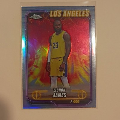 Topps 2024-25 Chrome LeBron James Los Angeles Lakers Basketball #22