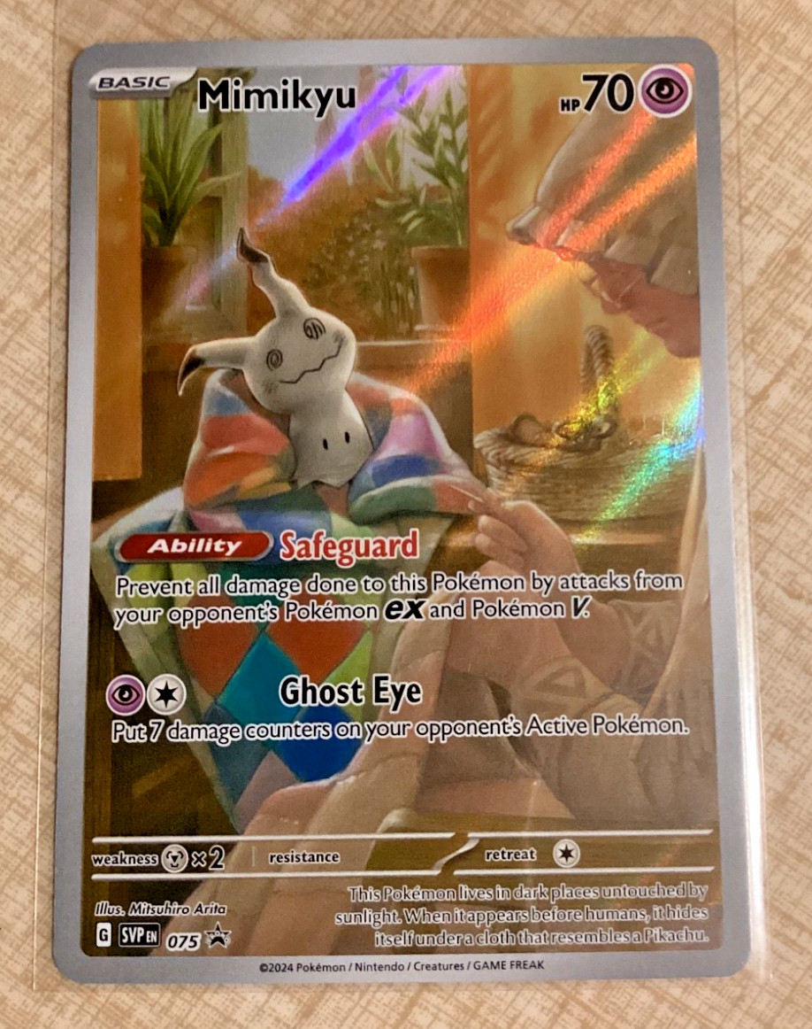Mimikyu 75 Black Star Promo Pokemon 2024
