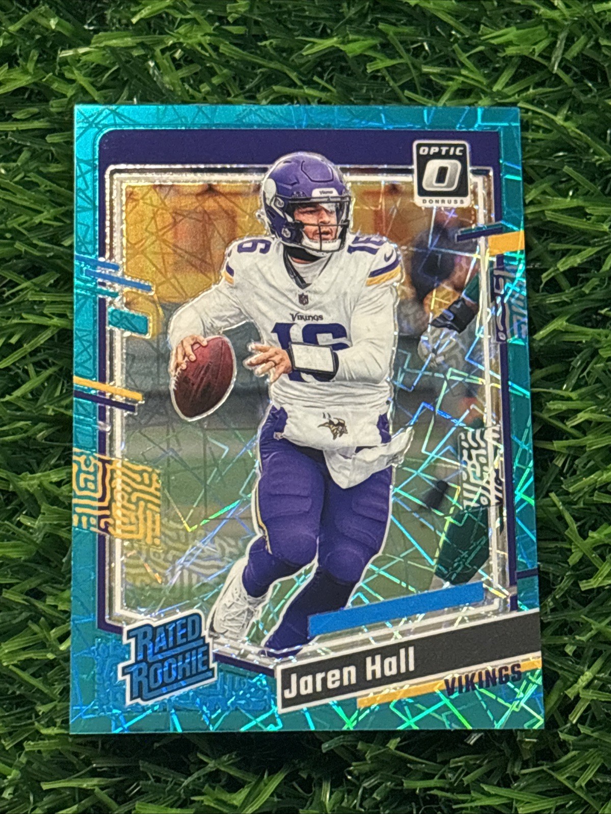 2023 Panini Donruss Optic Rated Teal Velocity Prizm Jaren Hall #270 Rookie RC