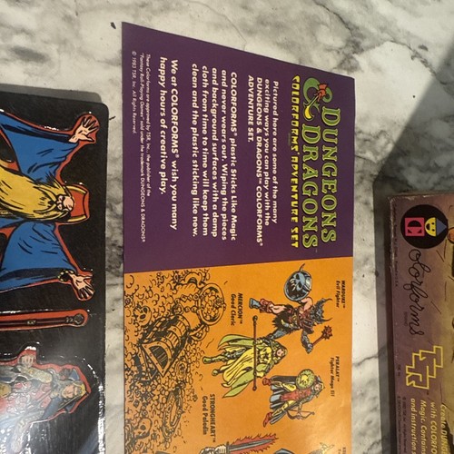 D&D Dungeons and Dragons TSR Colorforms Set - Bild 16 von 17