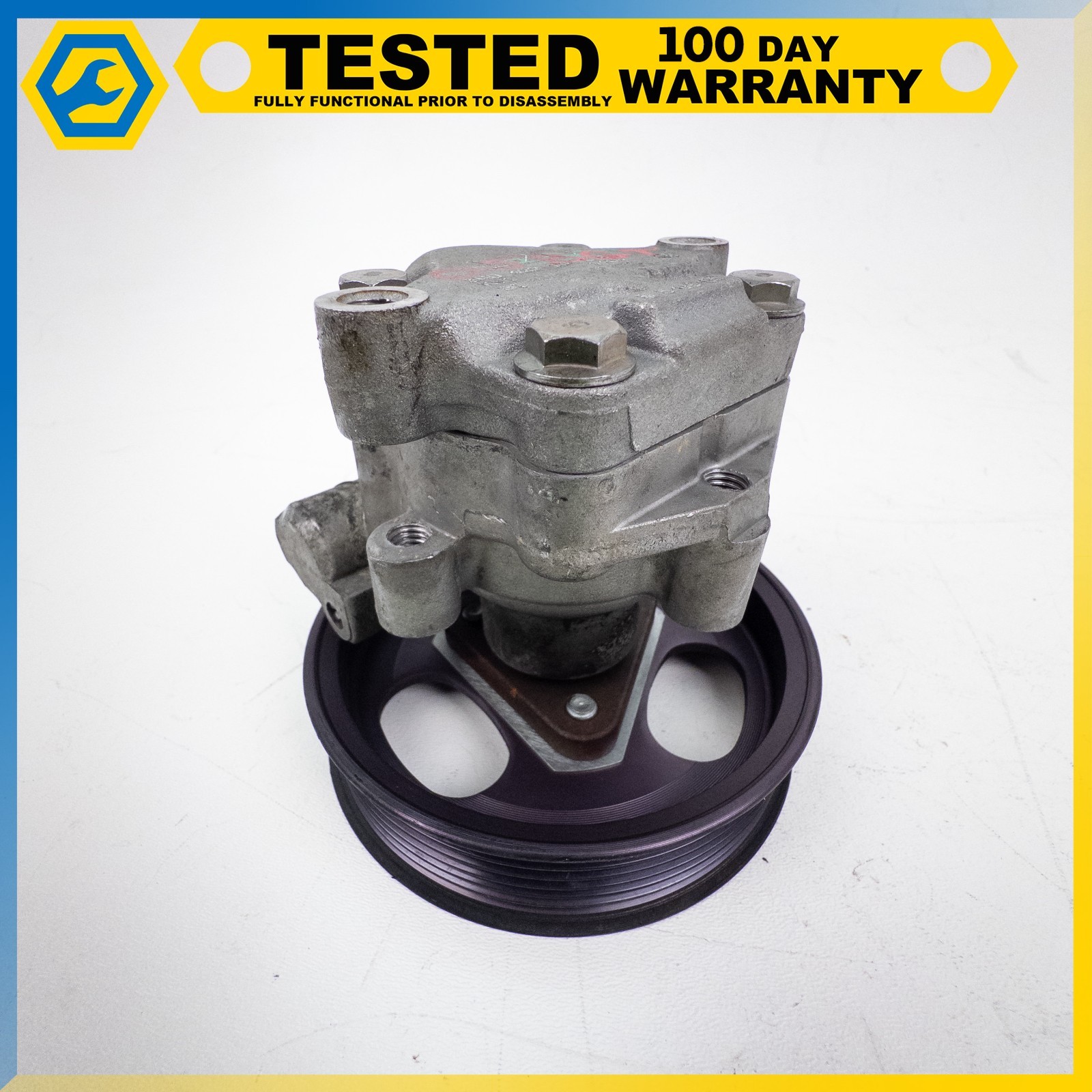 03-13 BENTLEY CONTINENTAL GT FLYING SPUR POWER STEERING PUMP V BELT PULLEY OEM