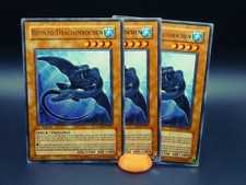 Yugioh Playset 3x Bronto-Drachenrochen TAEV DE087/ Rare/ Near Mint/ Deutsch