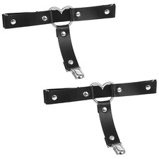 2 Pcs Leg Garter Adjustable Love Heart Garter Belts for Women Thigh Garter with