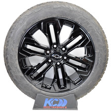 20" 2024 Chevy Colorado Gloss Black REPLICA wheels rims tires 255/55R20 W/TPMS