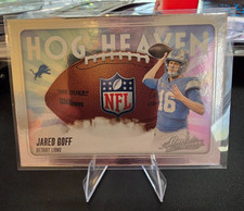2025 Absolute Jared Goff HOG HEAVEN Insert Card. Detroit Lions Star
