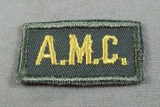US Army A.M.C. Subdued Vintage Patch Tab