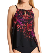 Miraclesuit Women's Poppy Peephole Tankini 2 Pc Set size 12