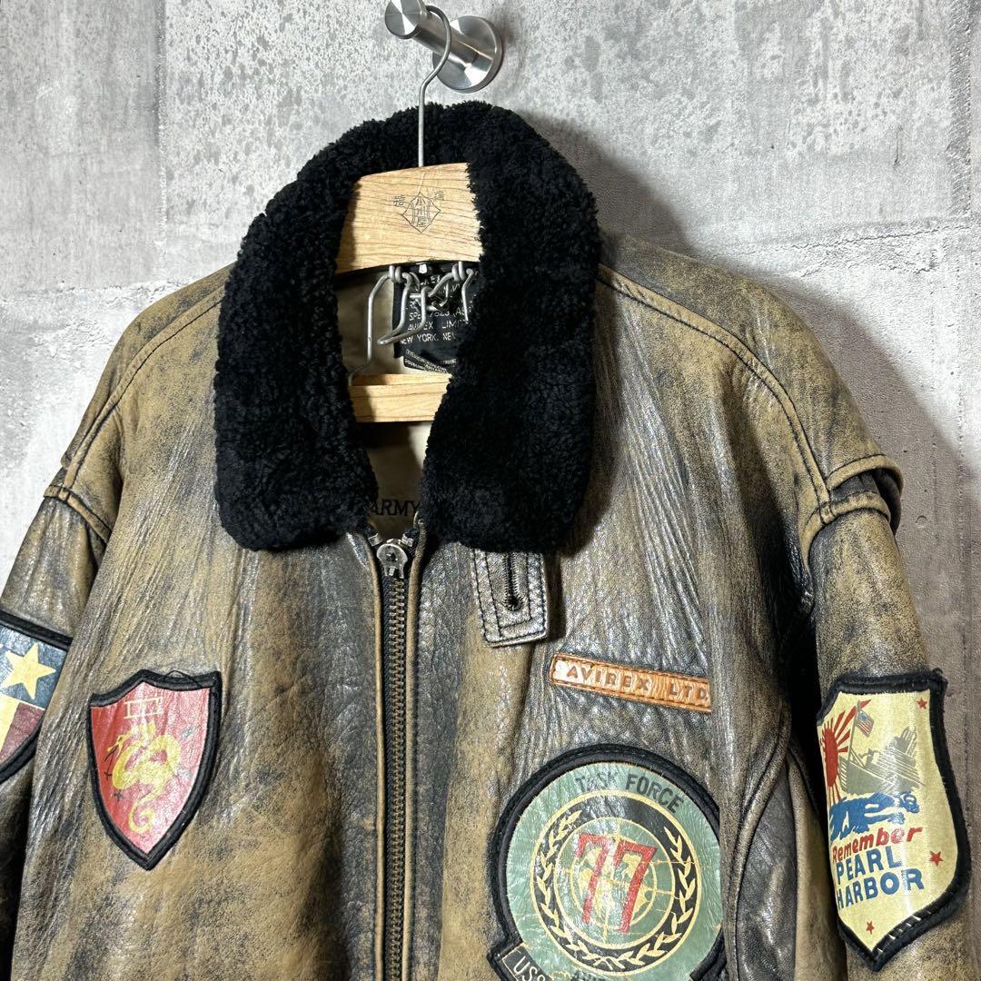 87年製 USA AVIREX G-1 FlightJacket TOP GUN Buy Avirex G-1 Leather Top Gun Flight Jacket - 50% OFF