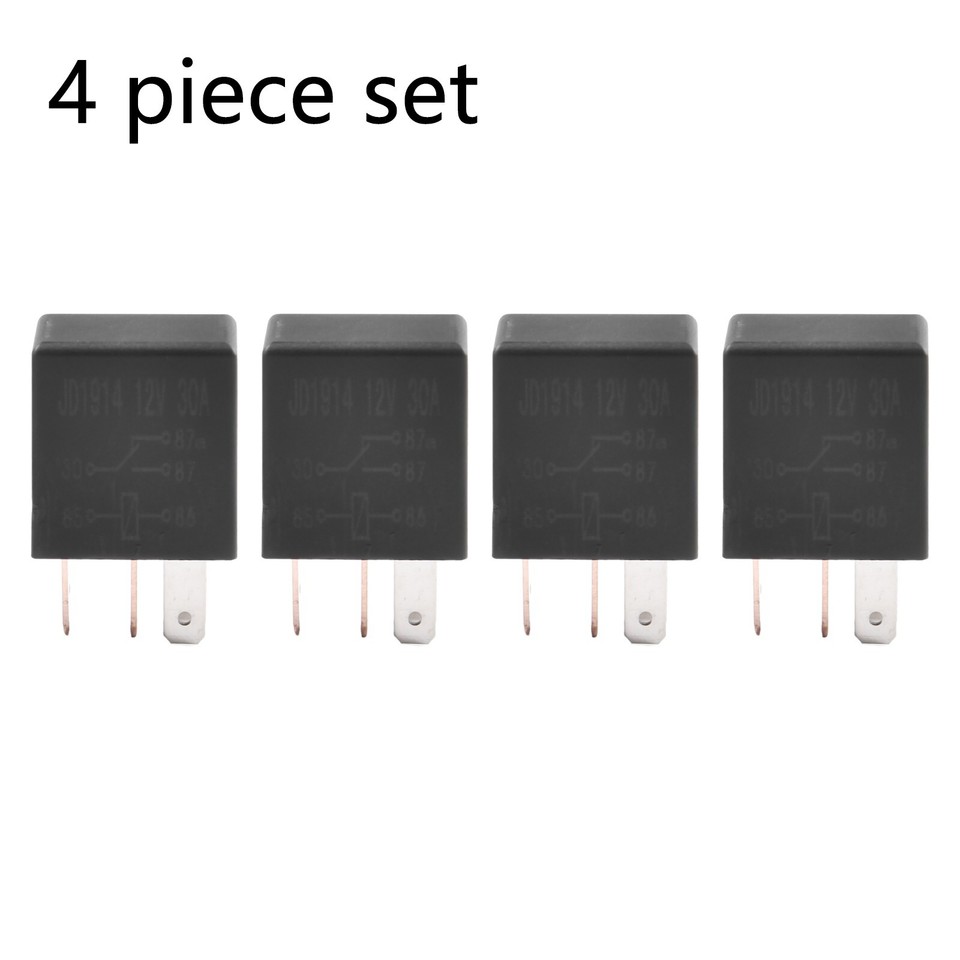 Functional For Automotive Relays 4pcs 12v 5 Pin Relays for Vehicle