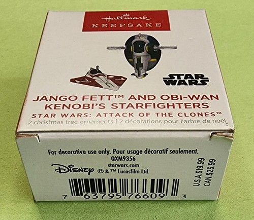 Star Wars Jango Fett & Obi-Wan Kenobi 2022 Hallmark Keepsake Ornament - Imagen 2 de 6
