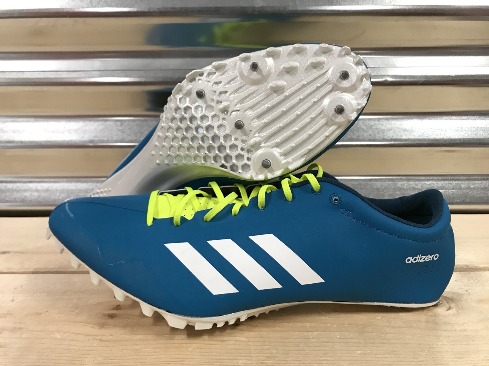 Adidas Adizero Prime SP Sprint Track Spikes Petrol Bleu Green blanc SZ (BB3544) Adidas Adizero Prime SP Sprint Track Spikes Petrol Bleu Green blanc SZ (BB3544)