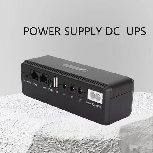 10400mAh UPS Battery Backup 5V 9V 12V 15V 24V Uninterruptible Power Supply