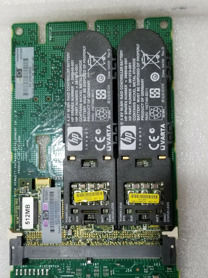 HP 381513-B21 398647-001 501575-001 Smart Array P800 Raid Contrôleur W/512MB - Image 2 of 4