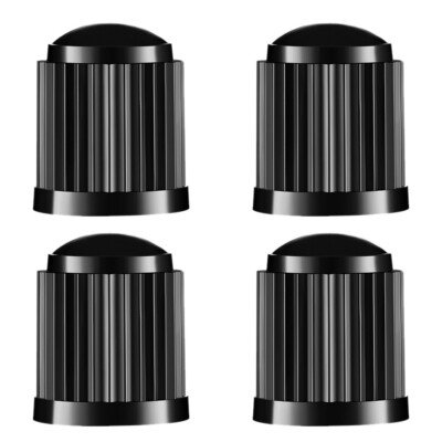 4 Chrome Lightweight Schrader Valve Caps Tire Valve Stem Caps with O-Ring Seal