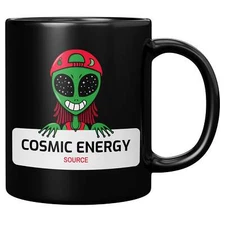 Cosmic Energy Black Mug