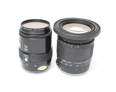 Minolta AF 28-85mm 1: 3.5-4.5, Sigma 28-200 mm F3.8-5.6 Defekt  Nr.262